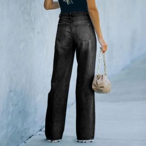 Buy cheap custom jeans pant straight fit Pants for Women from wholesalers