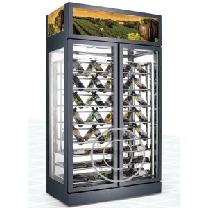 Buy cheap OP-A1002 Titanium Door Material Luxurious Wine Display Cooler product