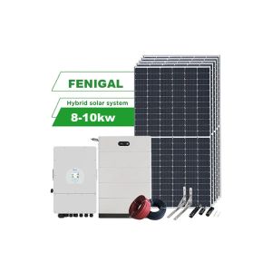 Buy cheap 8KW 10KW Solar Energy System Hybrid Complete With PV Panels Inverters And Lithium Battery product