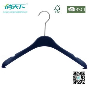 Buy cheap Betterall High-quality Dark Blue Plastic Hanger with Skid-proof Shoulder from wholesalers