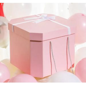 Buy cheap Folding Carton Boxes Corrugated Box Packaging Handheld Oversized Square Empty Gift Box from wholesalers