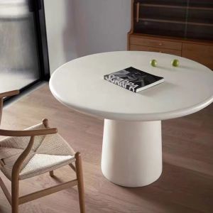 Buy cheap Art Elephant Legs Hotel Coffee Table Fiberglass Simple Round Dining Table Chairs Set from wholesalers