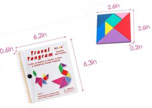 Buy cheap Colorful EVA Game Puzzle Shapes Magnetic Tangram Road Trip product