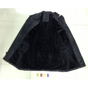 Buy cheap 9005 Men's black pu fashion long jacket coat stock from wholesalers