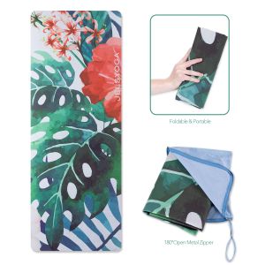 China Natural Rubber Extra Thin Yoga Mat / Exercise Floor Travel Fitness Mat on sale