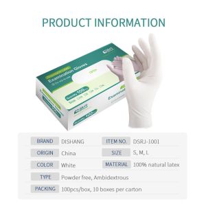 Buy cheap EN455 EN374 Powder Free Disposable Exam Gloves Latex Glove Civil Using from wholesalers