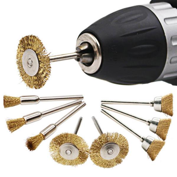 2.5cm Rust Removal Wire Metal Wheel Brush 4.7g 41mm Long Rotary Grinder Power