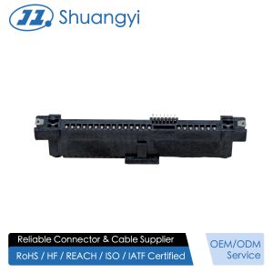 Buy cheap SAS 29P SMT Female Connector 1.27mm Pitch, 30U Gold-Plated Electronic Signal & Power PCB Connector from wholesalers