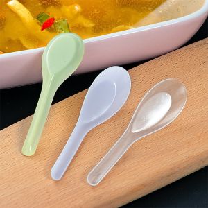 Custom high quality pp soup rice spoons cutlery disposable plastic spoon