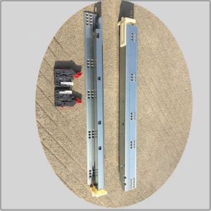 SGS test American type heavy duty undermount soft close drawer slides for table