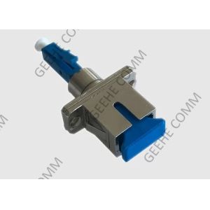 Blue Fiber Hybrid LC To SC Coupler Singlemode Simplex Ceramic