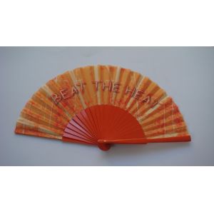 Buy cheap Beauiful Folding Hand Fans Business Gifts Fabric Fan With Plastic / Wooden Handle from wholesalers