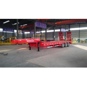 Buy cheap Heavy Duty 3 Axles Low Bed Semi Trailer For Tracked Vehicles Customized from wholesalers