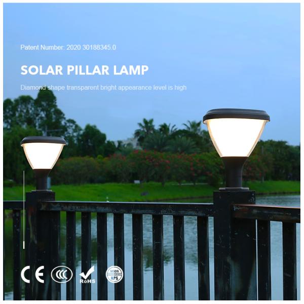 IP65 Waterproof Outdoor Solar Fence Lights With 3.2V 8000mAh Battery