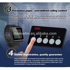 Buy cheap 5 functions user-defined can pair with 5 receivers call button from wholesalers