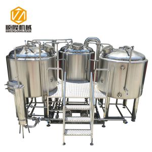 SS304 Material Small Microbrewery Equipment , Automated Beer Brewing System