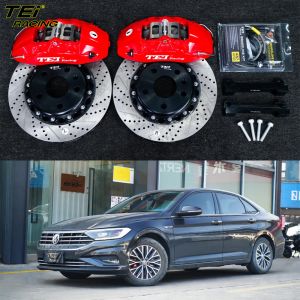 Buy cheap Front Big Brake Kit 4 Piston Caliper With 300x28mm Rotor BBK Auto Brake System For Volkswagen Sagitar 16 Inch Car Rim from wholesalers
