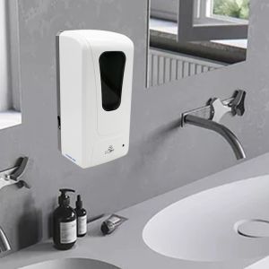 Portable Automatic Hand Soap Dispenser with Floor Stand - Spray or Drop