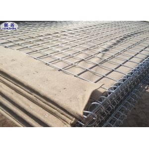 Custom Military Gabion Box / Galvanized Military Sand Wall