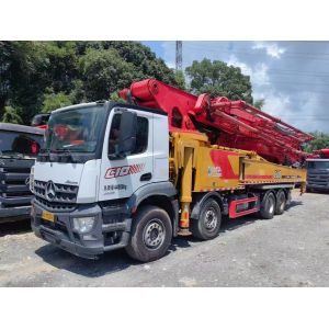 Buy cheap Used SANY Concrete Pump 38m 56m 62m 72m with Benz Chassis and Red from wholesalers