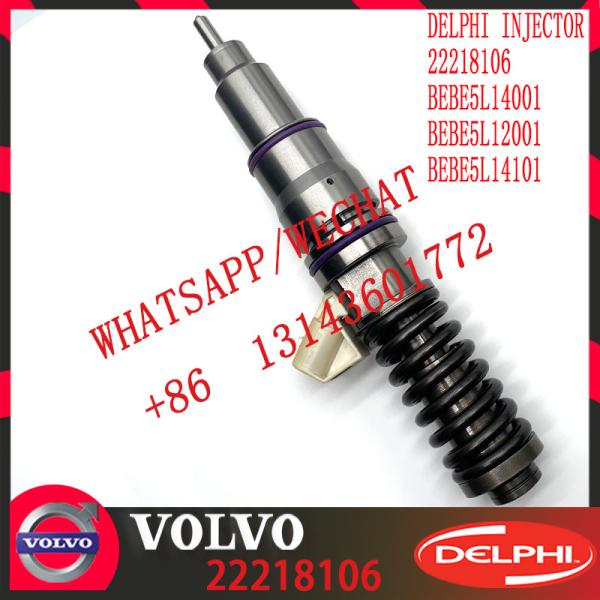 Common Rail Diesel Fuel Injector Assy 22218106 BEBE5L14001 BEBE5L12001 BEBE5L14101 22027810 E3.5 for VOVLO MD16 US14