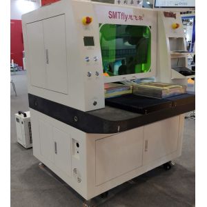 PCB FPC Laser Depaneling Machine two work tables offline stress-free PCB