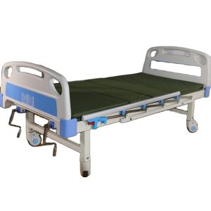 Buy cheap ABS Head Double Shake Elderly Manual Nursing Bed Two Function from wholesalers