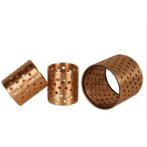 Buy cheap Self Lubricating Thin Wall CuSn8P Bronze Perforated Bushings from wholesalers