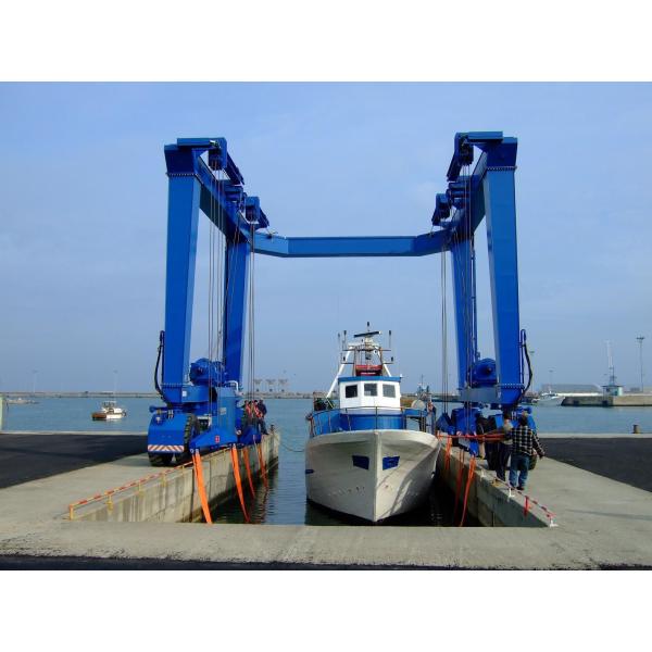 Quality 100t Boat Hoist Crane Clear Width 8.4m Clear Height 8.8m For Boat Lift for sale