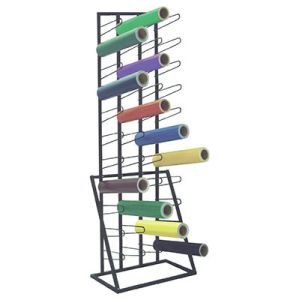 Buy cheap 44 Vinyl Rolling Industrial Metal Display Stands with Wire Arms product