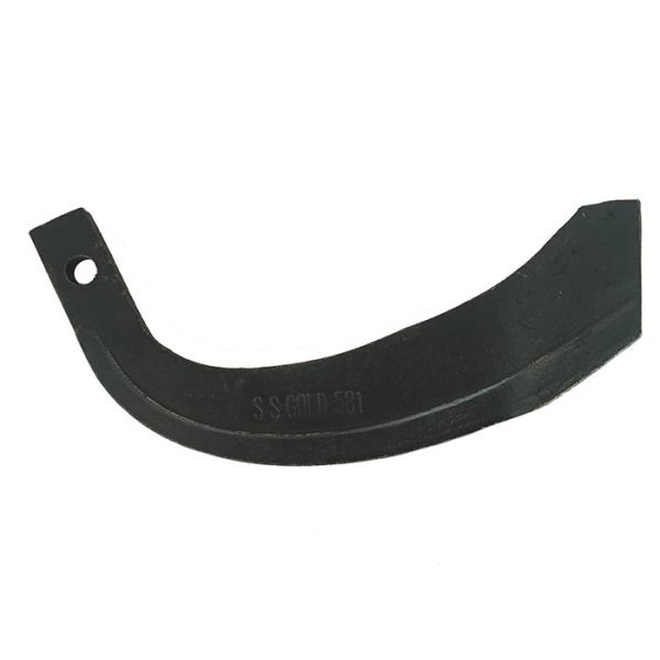 Quality DF Single / Double Hole Rotary Tiller Blades 581 Black Foam Colorful Packing 0.45Kg for sale