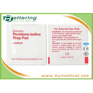 Buy cheap Antiphlogosis Povidone Iodine Prep Pad Wipe Cleanser Swab For Skin Cleaning / product