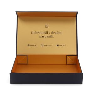 Buy cheap Custom Rigid Magnetic Closure Luxury Foldable Black Gift Box Packaging from wholesalers