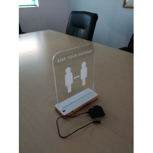 Buy cheap Acrylic Electronic Distance Remaining Board With Wooden Base from wholesalers