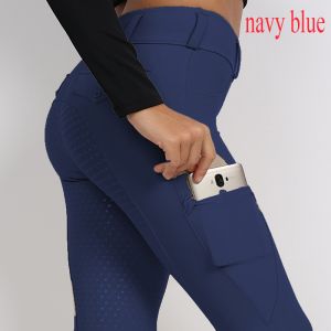 Buy cheap Navy Grip Riding Gear Legging Equestrian Breeches With Pocket from wholesalers