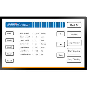 Easy Operation Rust Cleaning Laser Machine 60 watt 2 Years Warranty