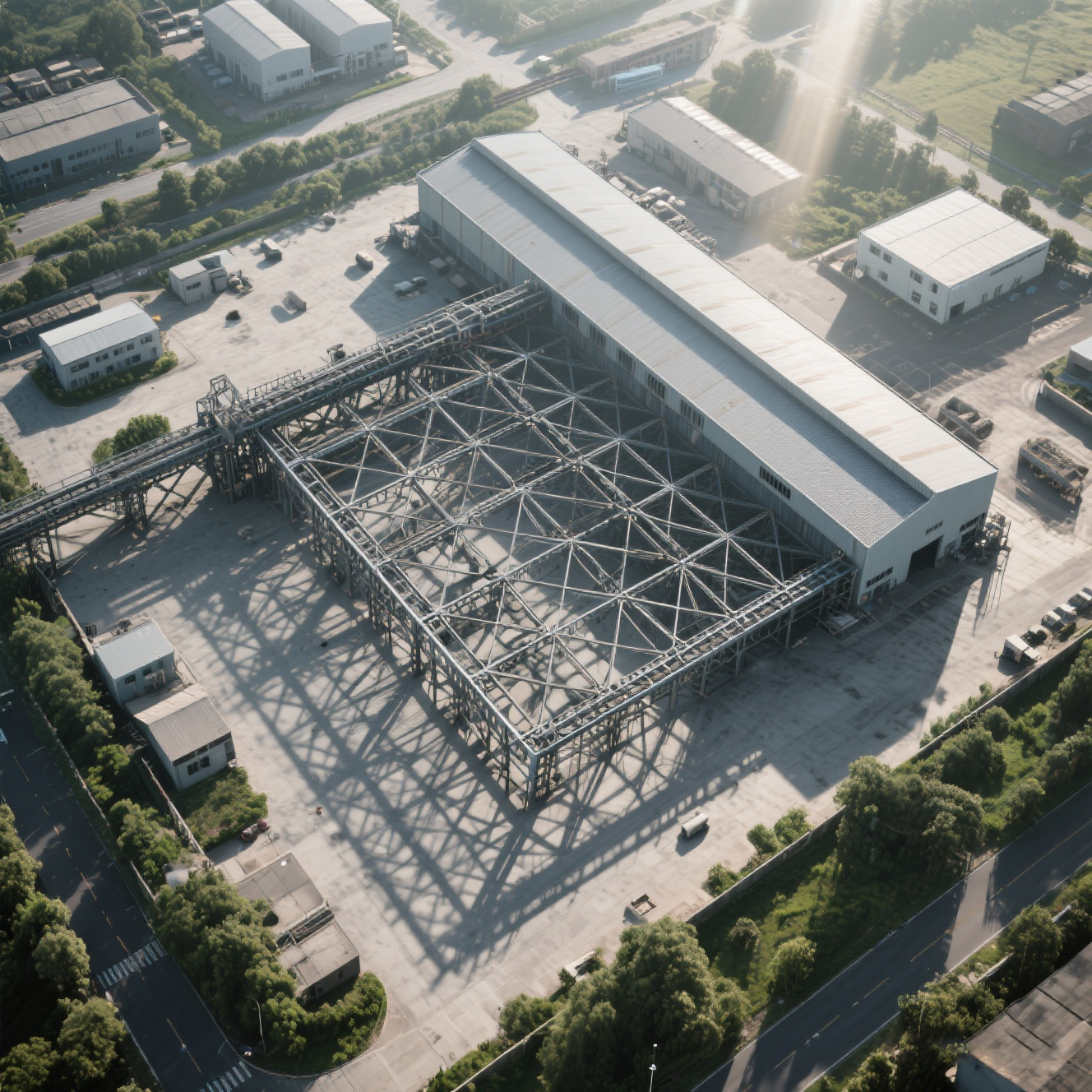 Buy cheap Waterproof Flameproof Prefab Steel Warehouse Building Q355 Q235 Frame from wholesalers