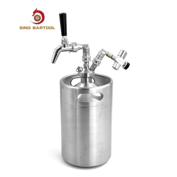 Buy cheap 4L Vacuum Ball Lock Mini Keg CO2 Pressurised Soda Keg Dispenser from wholesalers