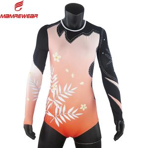 Buy cheap Rhinestones Long Sleeve Cool Gymnastics Leotards OEM Service Acceptable product