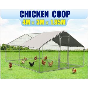 Stable Structure PE Roof OEM Chicken Run Kennel