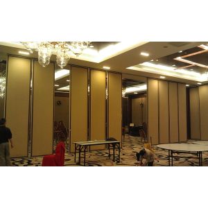 Buy cheap Soundproof Folding Hotel Movable Partition Walls with Aluminium Track Wheels from wholesalers
