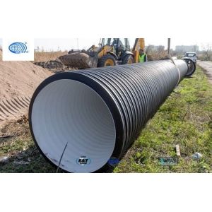 Buy cheap HDPE Double Wall Corrugated Sewer Pipe Lightweight Good Toughness from wholesalers