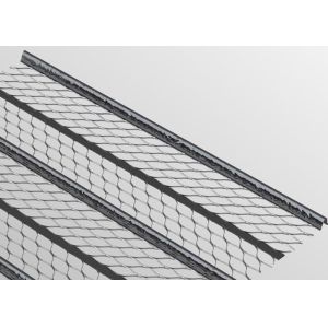 High Strength Galvanized Steel 20mm Depth Rib Lath Mesh Great Plaster Bonding