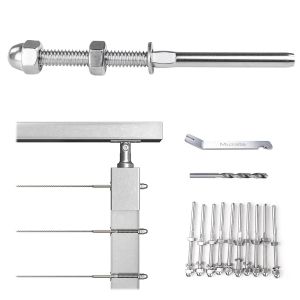 Buy cheap Long Service Life Stainless Steel Wire Rope Hand Swage End Terminal Manual Swing Thread Stud Tensioner from wholesalers