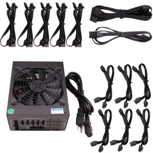 Buy cheap Hot Sale Atx 1600w Full Modular PSU 6 Gpu 90 plus Gold Switching PSU PC Power Supply DC/COMPUTER  12V from wholesalers