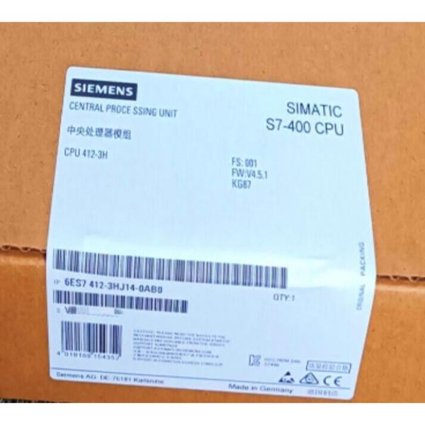 Buy cheap SIEMENS 6ES7412-3HJ14-0AB0 SIMATIC S7-400H, CPU 412-3H CENTRAL PROCESSING UNIT FOR S7-400H AND S7-400F/FH from wholesalers