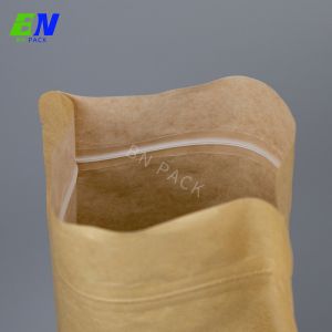 Buy cheap Zipper Top Compostable Kraft Pouches Resealable Customized Color from wholesalers