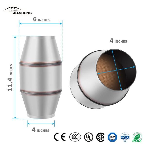 Quality                  4" Inlet Outlet Universal Catalytic Converter Euro 1 Catalytic Converter Metallic Exhaust Catalyst Auto Catalytic Converter              for sale