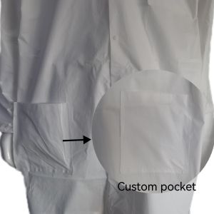 Buy cheap Double Collar Disposable Microporous/PP/SMS Lab Coat for Return refunds up to 30 Days from wholesalers