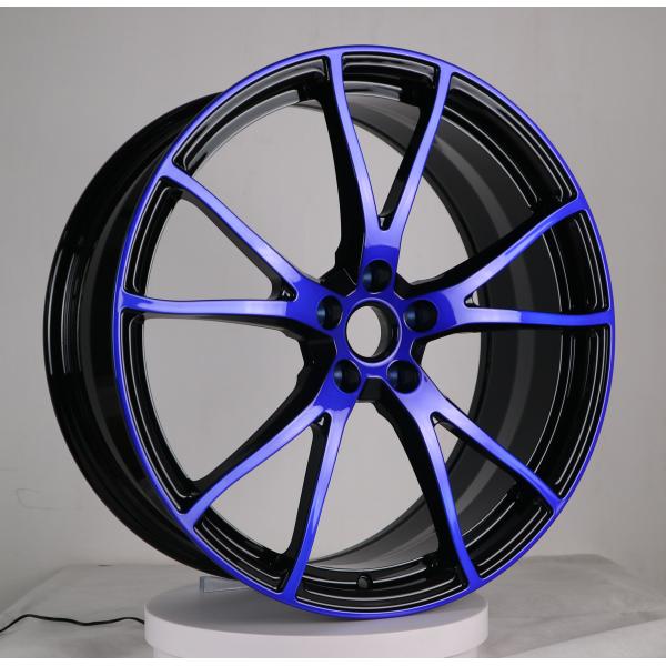 Quality 17-22 inch pepsi color 1 piece  forged alloy car wheel rim for customized for sale